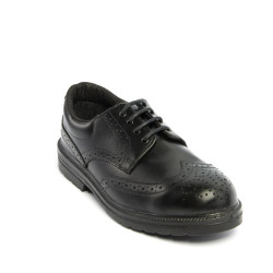 Blk Formal DD Safety Brogue Shoe 9