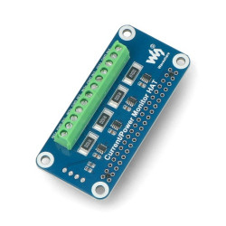 Nakładka do monitorowania poboru prądu - 4 kanały - dla Raspberry Pi - Waveshare 17539