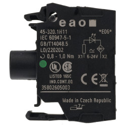 EAO 45-320.1H11 EAO Series45 Illum Element Front Mount Green Screw 6-24V Ac/Dc