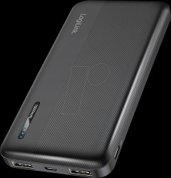 PA0338RF Power bank, LiPo, 10,000 mAh, 2x USB-A, USB-C, black