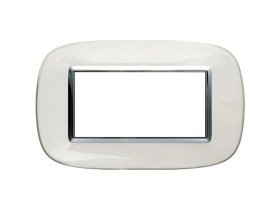 AXOLUTE Ramka 1 pojedyncza owalna 4 moduły LIQUID biały HB4804DB LEGRAND