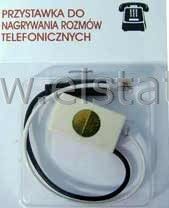 Przystawka do nagrywania rozmów telefonicznych.