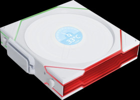 12TLLCD1W1W Lian Li Wireless LCD fan, ARGB, PWM, 120 mm, white