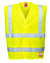 Hi Vis AntiStatic Vest With Flame Resist