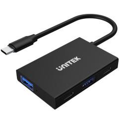HUB USB-C 3.1 2xUSB UNITEK H1302A 2xUSB-C 10Gbps PRO czarny