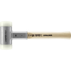 Halder 3366.060 SUPERCRAFT Soft-face Hammer, Ergonomic, Kickback-free