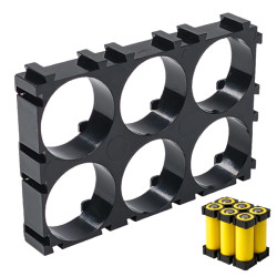 Plastikowa obudowa 2x3 do pakietowania akumulatorów Li-Ion 18650 - na 6 szt.