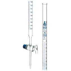 LabGlass Burettes Glass Key Single Bore 10ml Class-A White Graduation