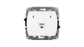 Trend Gniazda Komputerowe Pojedyncze 1Xrj45, Kat. 5E, 8-Stykowy Biały Gk-1