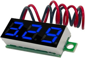 WOLTOMIERZ LED 0-100V 0.28" NIEBIESKI