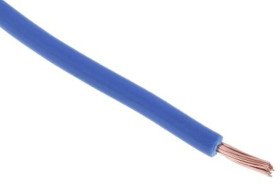 Kabel trzynormowy, dł. 100m 0,5 mm², 11 A, 1 kV DC, 600 V AC, Maks. +105C Niebieski Zgodność z trzema normami, RS PRO