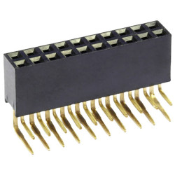 Connfly DS1024-2*10RF1 SIL Socket 2 Rows 10 Pins/Row Standard 1 piece
