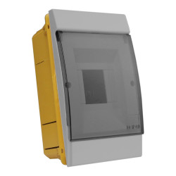 Rozdzielnica podtynkowa 4 modułowa IP40 szara M-L 970.04