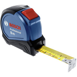 Bosch 1600A01V3S Tape Measure Autolock 8m Nylon Plastic Durable