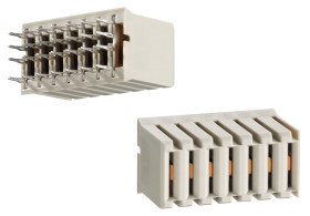 Złącze typu Backplane ERmet Series 2mm Pitch 7-pinowe 4-rzędowe Żeński, Mocowanie na wcisk Terminal, 10.5A ERNI