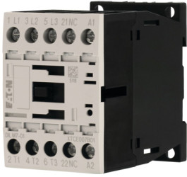 Power contactor, 3 pole, 22 A, 1 Form B (N/C), coil 24 VDC, screw connection, 276600