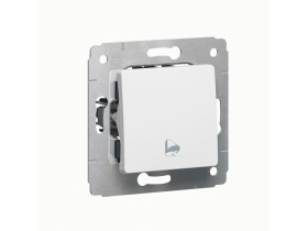 CARIVA Klawisz z symbolem dzwonka biały 773629 LEGRAND