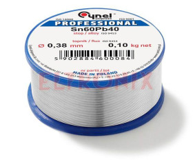 SPOIWO LUTOWNICZE 1.5MM 250G SN60PB40 SW26/3/2.5