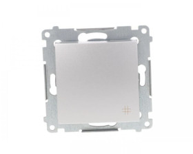 Simon 54 Łącznik krzyżowy srebrny mat DW7A.01/43