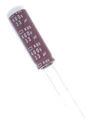 Kondensator 100μF 450V dc Radialny, Otwór przelotowy CHEMI-CON roztaw: 7.5mm 15 (Dia.) x 42mm