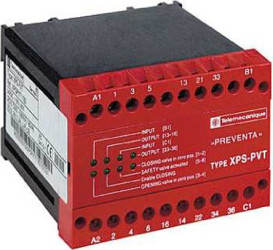Stycznik bezpieczeństwa, kat. bezp.: 4, SIL: 3, XPS PVT, styki bezp.: 3, Uz: 24 V DC, Schneider Electric