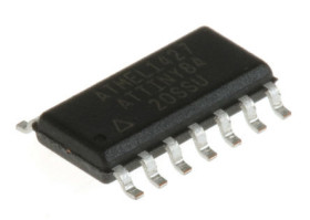 Mikrokontroler Microchip ATtiny84 SOIC 14-pinowy Montaż powierzchniowy AVR 8 kB 8bit CAN: 20MHz RAM:512 B Ethernet:
