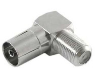 GF-GA-K Przejsciówka: gniazdo F - gniazdo antenowe - kątowe