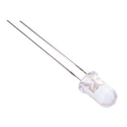 Red 5mm Water Clear LED 4000mcd 20°