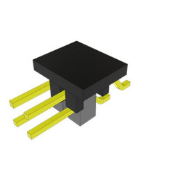 Listwa stykowa PCB 4-pinowe TSM raster: 2.54 mm Poziomy 2-rzędowe Samtec Powierzchnia495 V Bez osłony