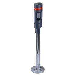 LD6A-1PZQB-R Red Stack Light LED Tower with Sounder & Flasher Pole Mount 24VAC/DC IDEC