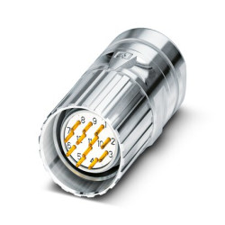 Złącze wielostykowe przemysłowe 16-pinowe M23 Montaż na kablu Wtyczka Phoenix Contact