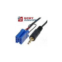 ZRS-AUX/GR-Jack Grunding Wejście AUX Grundig MINI ISO Niebieskie