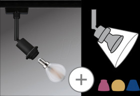 96913 URail rail spotlight DecoSystems basic, E14, max. 20 W, dimmable