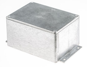 Obudowa Aluminium odlewane szerokość zew. 101,6 mm długość zew. 168,7 mm wys. zew. 76,5 mm RS PRO Srebrny