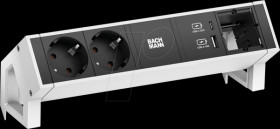 902.935 DESK2 2x protective contact USB A&amp;C, USB Charger 22W 1xABD 0.2m