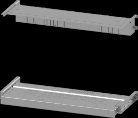 Mounting plate, metal, (L x W x H x D) 800 x 800 x 550 x 400 mm, for 3WA BG II, 3-/4 pole, 8PQ6000-5BA24