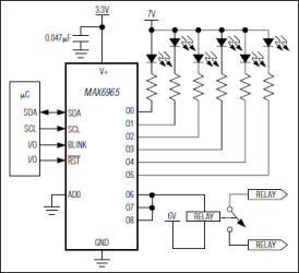 9-Output LED Driver with Intensity Control and Hot-Insertion Protection