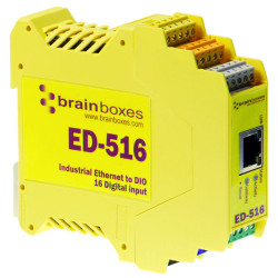 Brainboxes ED-516 Ethernet to 16 Digital Inputs &#x2B; RS485 Gateway