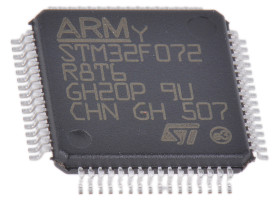 Mikrokontroler STMicroelectronics STM32F0 LQFP 64-pinowy Montaż powierzchniowy ARM Cortex M0 64 kB 32bit CAN:1 48MHz
