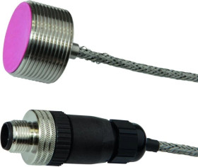 IB30E093, czujnik indukcyjny, M30x1.5 28długość, Flush, Sn: 8, 10-35V DC, 0-140C, PNP NO, złącze kablowe M12