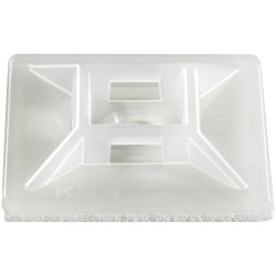 TruComponents 41120 Cable mount Self-adhesive Ø4.80mm 4x thread Clear 1pcs