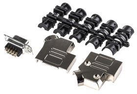 Złącze D-Sub 9-pinowe Żeński Proste Montaż na panelu Złoto