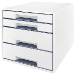 Leitz WOW Drawer Cabinet CUBE 4 Drawer white