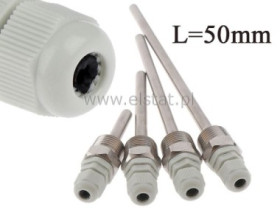 Osłona czujnika temp. z gwintem 1/2; 5cm biała