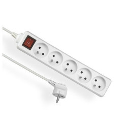 Przedłużacz 5gn 2m z wył.+uz.bi EPS-502W Elgotech