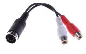 PRZEWOD DIN 2XRCA 0,2M