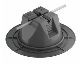 Uchwyt dachowy do drutu fi 8 i fi 10 kolor czarny z kołnierzem 165 MGB-8-10 200 5218716 /12szt./