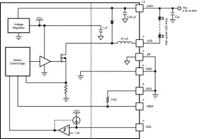 450mA 23W constant current buck LED driver micro-module