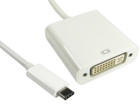 Kabel adaptera, 1080p, do wyświetlaczy: 1, USB C, DVI