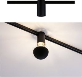 URail Ceiling Socket max1x20W E27, czarny, 230 V, metal